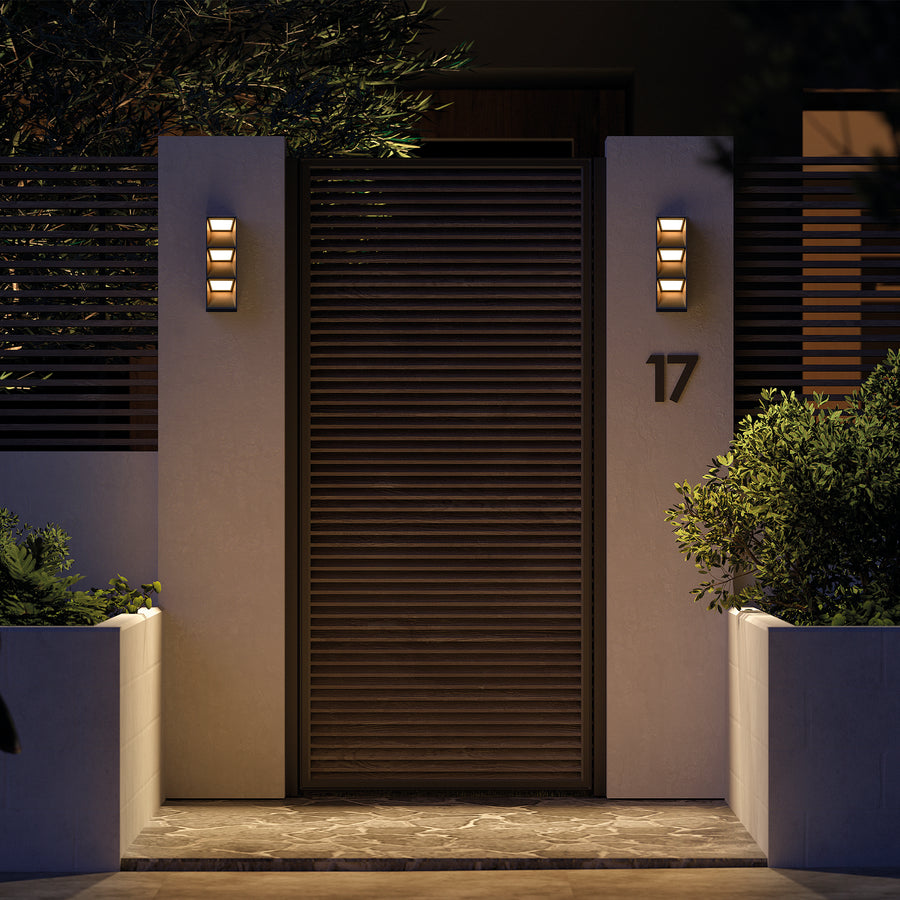 Applique extérieure Flat IP65, anthracite
