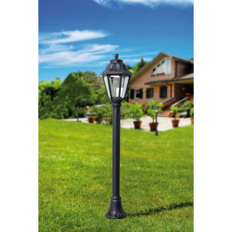 Borne extérieure Indura Medium 6 modèle moyen IP55, noir, H 115 cm