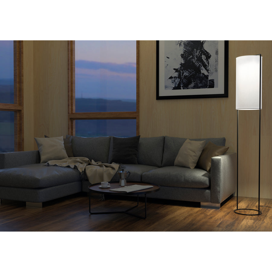 Lampadaire Sintra, coton blanc