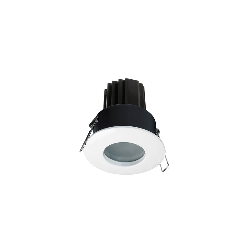 Spot encastrable Carpo rond IP65, LED intégrée, variable 1-10 V
