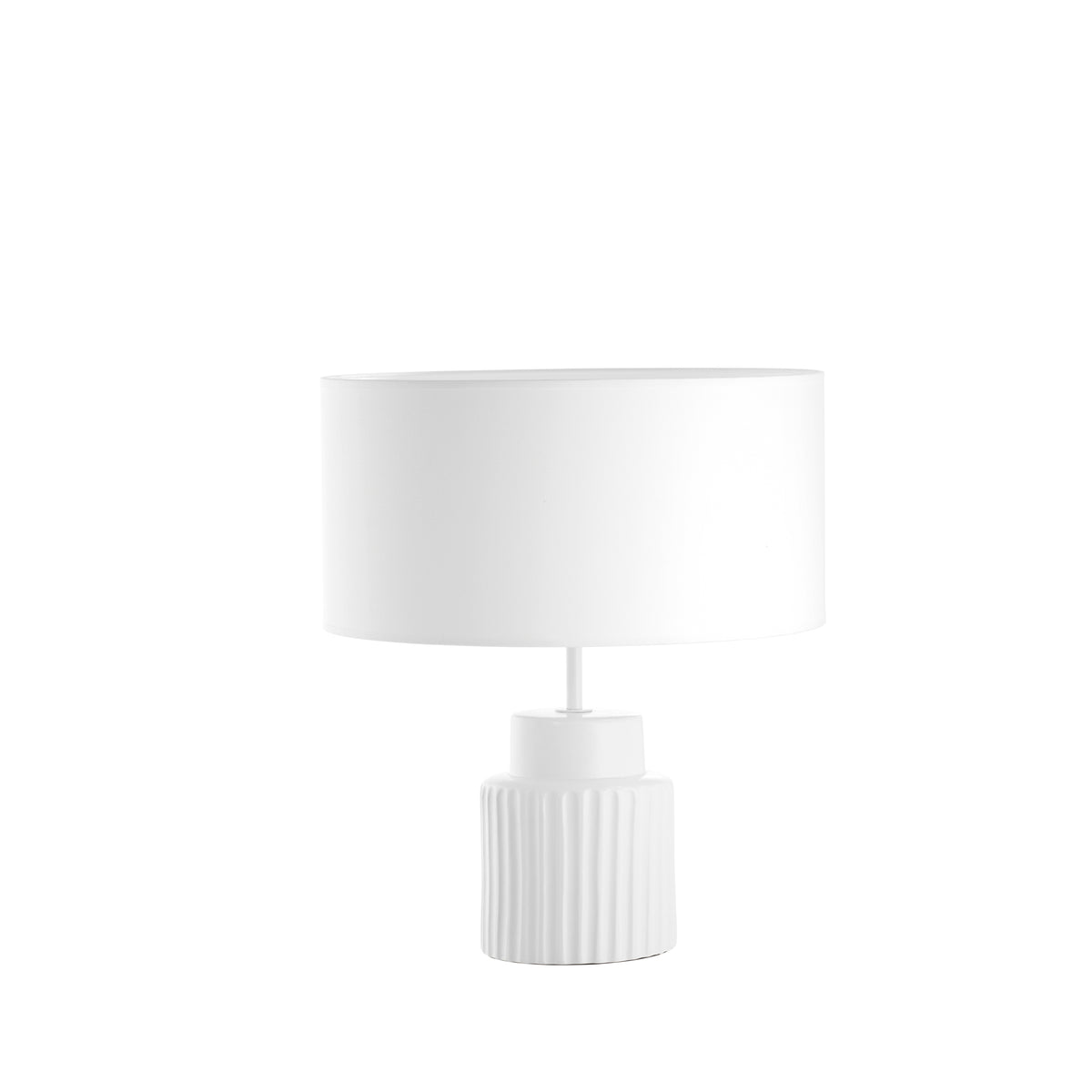 Lampe à poser Ceramic, blanc coton blanc