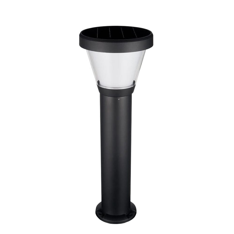 Borne extérieure Ergo solaire IP65, noir, H 68 cm