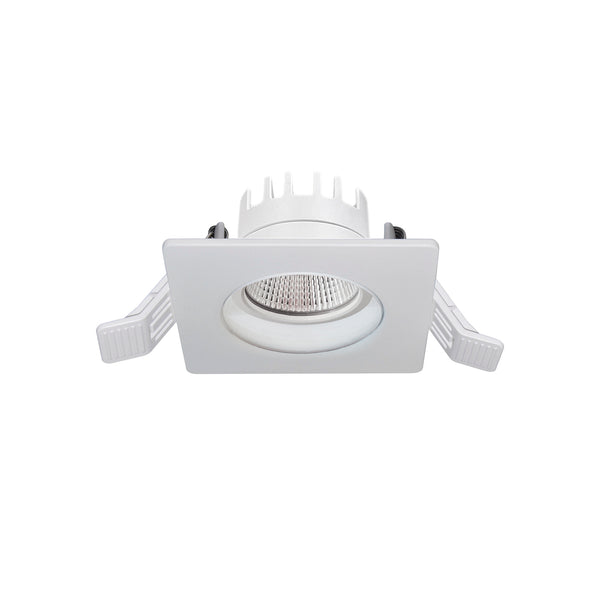 Spot encastrable Inel carré IP65, LED intégrée