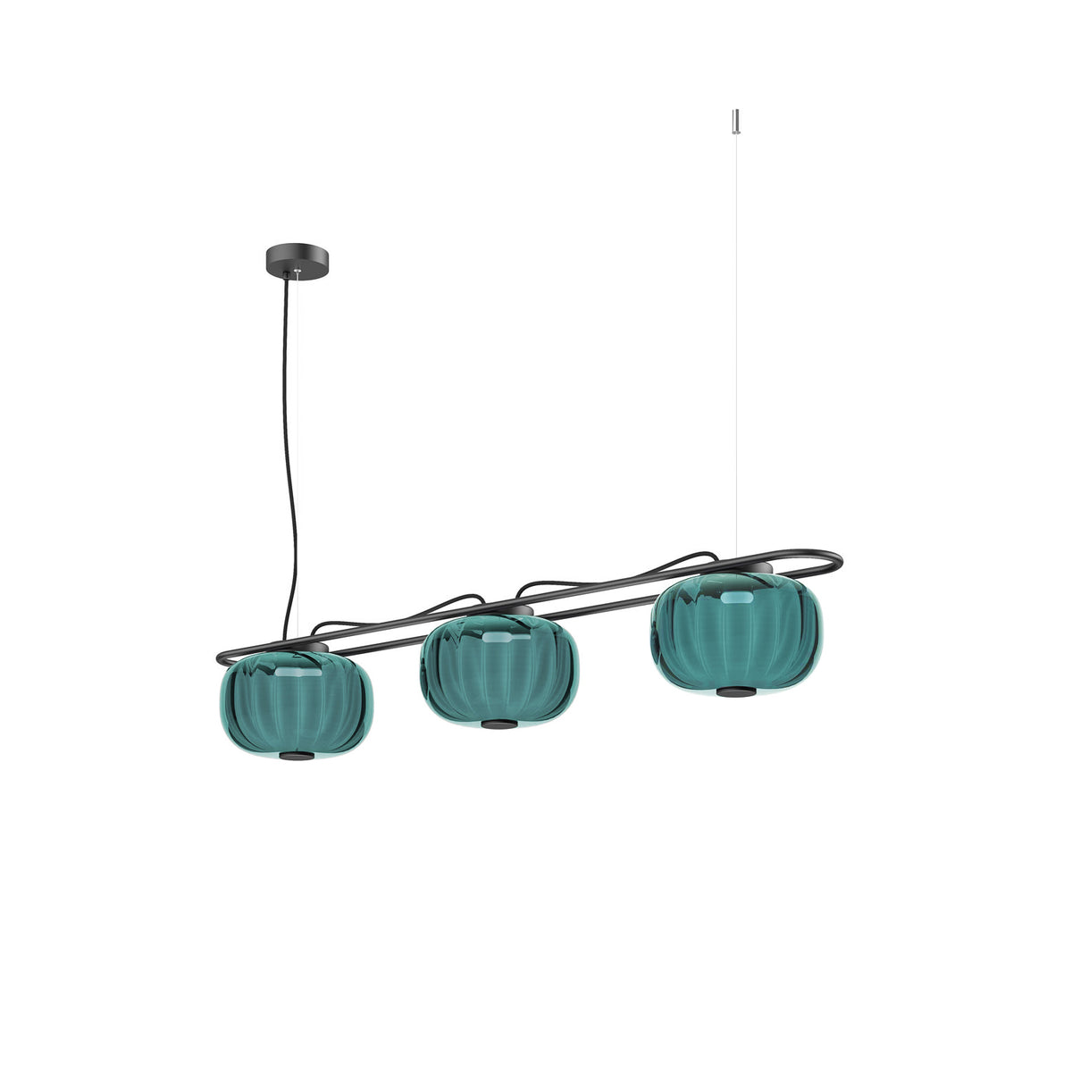 Suspension Krista 3 lumières, H 19 cm