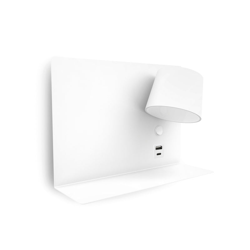 Applique murale Serene liseuse USB, H 18 cm