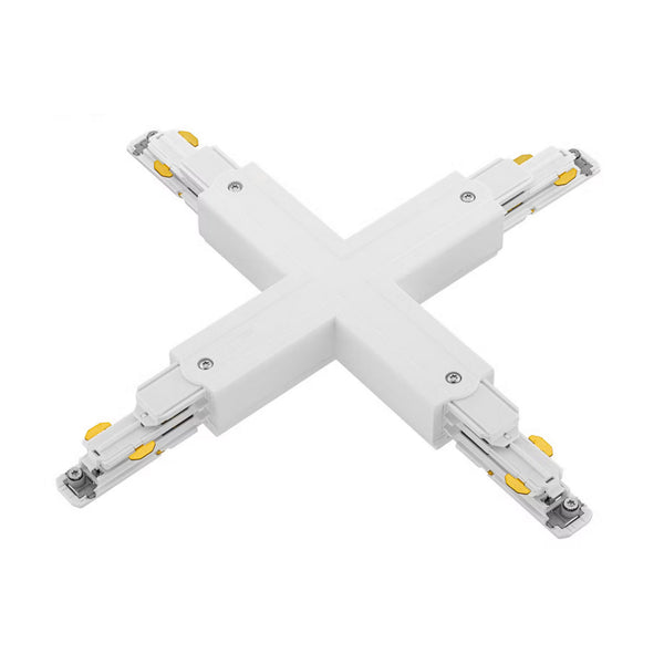 Jonction en X pour rail triphasé DALI Track