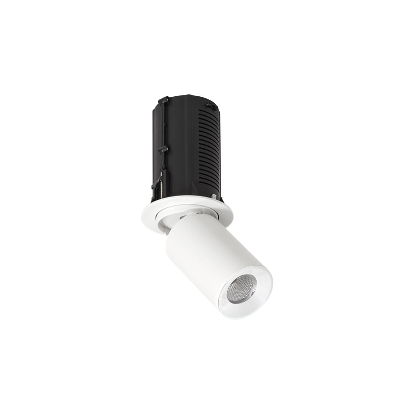 Spot encastrable orientable Turt modèle moyen, LED intégrée, variable DALI