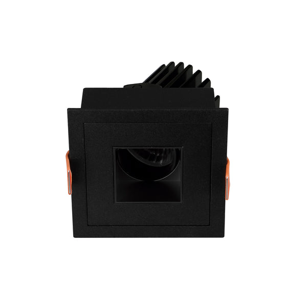 Spot encastrable orientable VIP3 carré, LED intégrée, variable DALI, extérieur noir