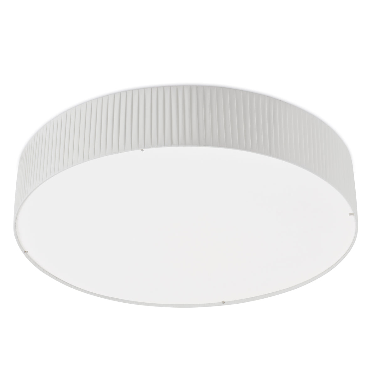 Plafonnier Vorada, ruban enveloppé blanc, L 60 cm