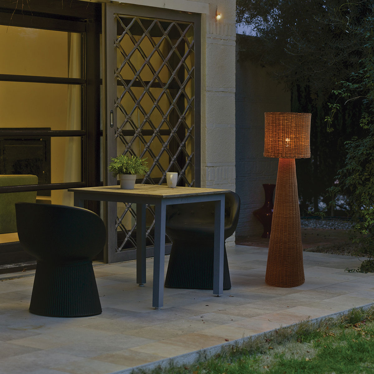 Lampadaire Grace 140 Nature en fibres naturelles