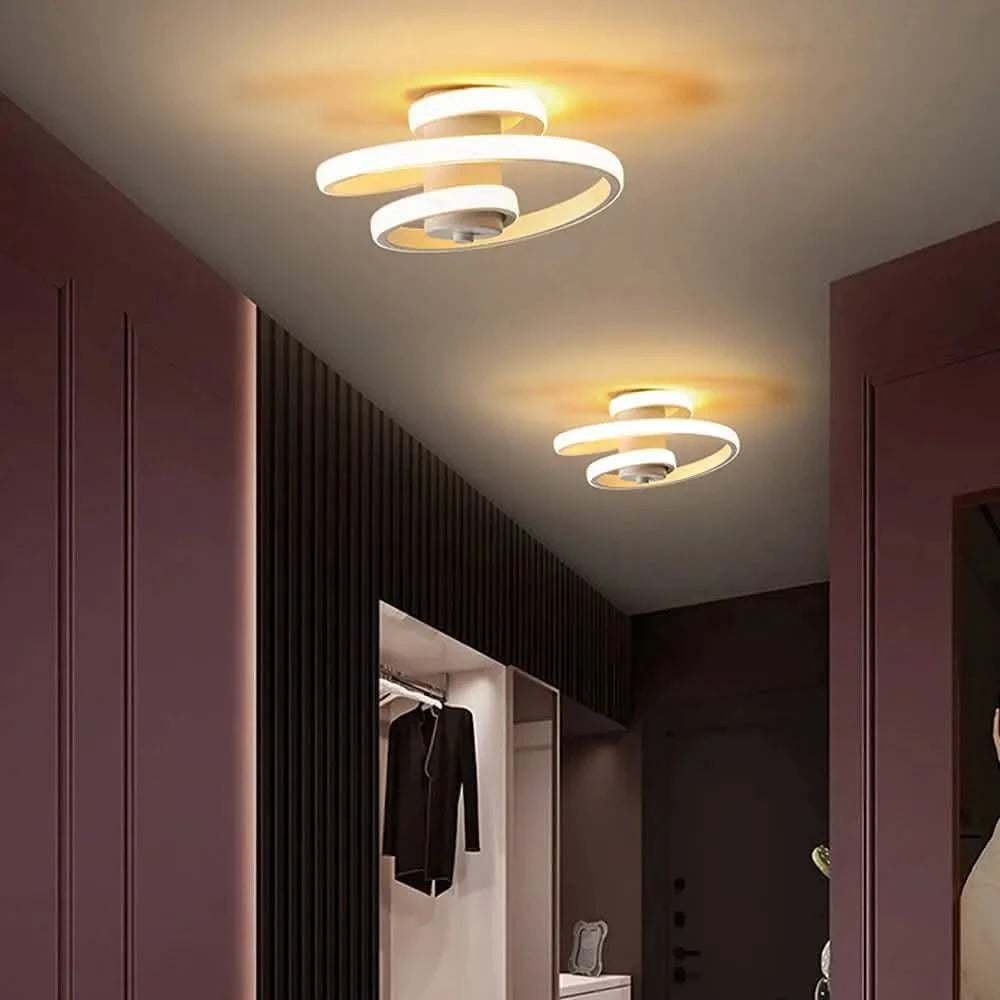 Plafonnier LED moderne en forme de spirale | Designix - Luminaire - https://designix.fr