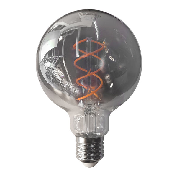 Ampoule fumée dimmable avec culot E27 140 lumens 1800 kelvins 4,5 watts