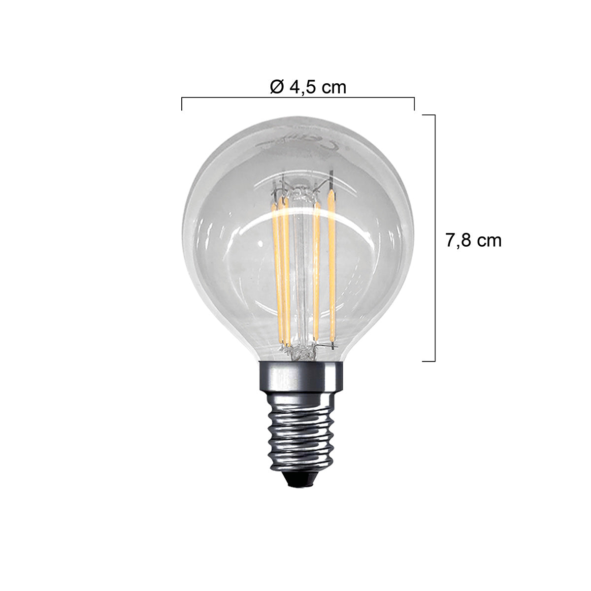 Ampoule LED 3 niveaux 4W E14 à filament Osram