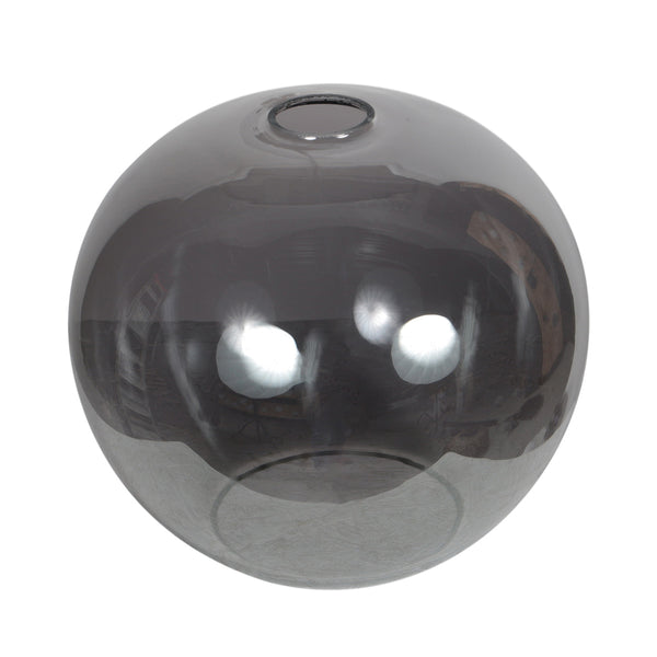 Abat-jour en verre détachable I15469S – Verre fumé fait à la main de 25 cm pour luminaires E27