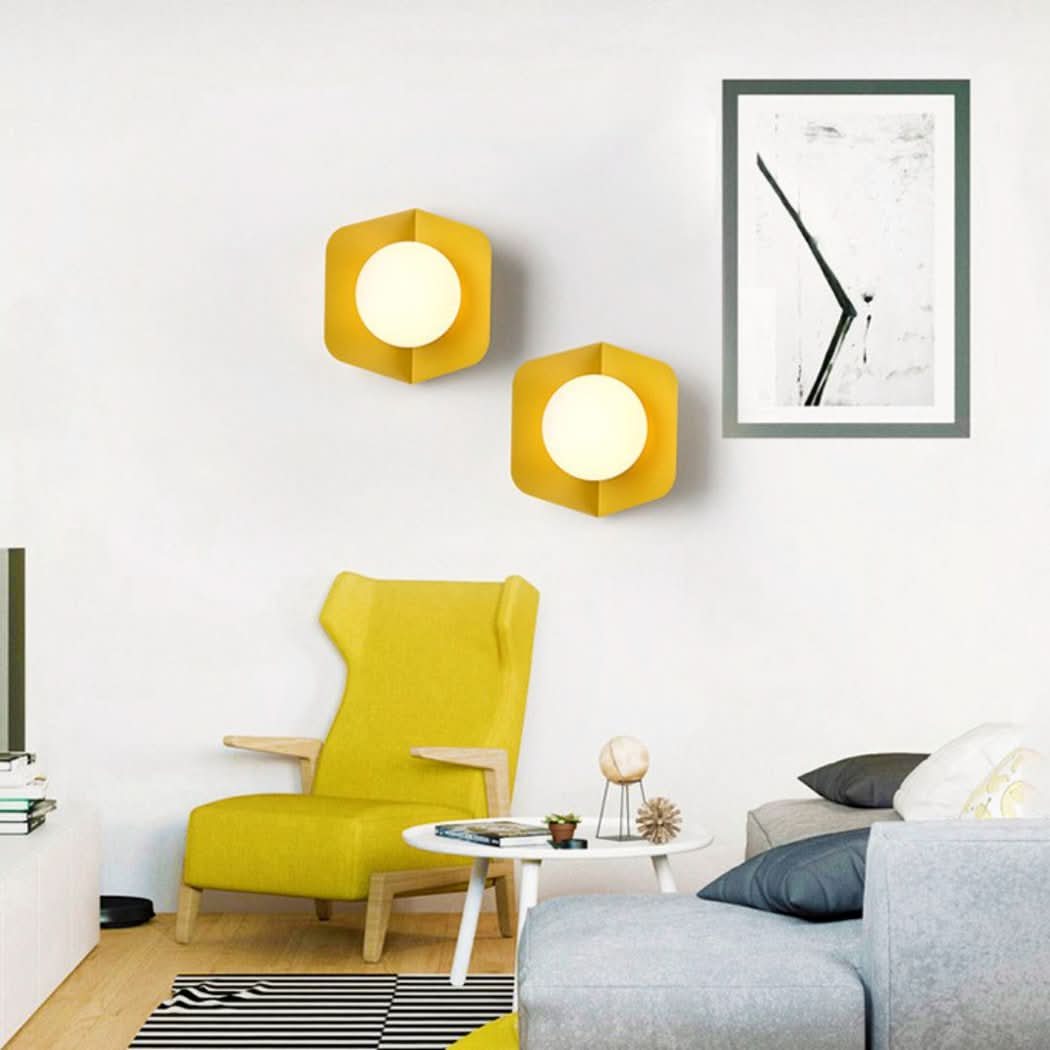 Applique murale scandinave boule lumineuse | Designix - - https://designix.fr