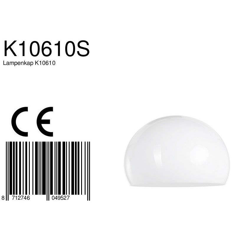 Abat-jour K10610S blanc en plastique
