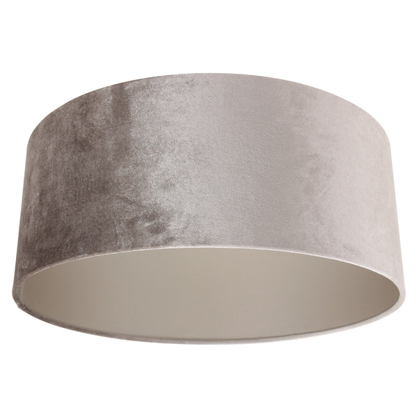Abat-jour K1066GS en velours argenté