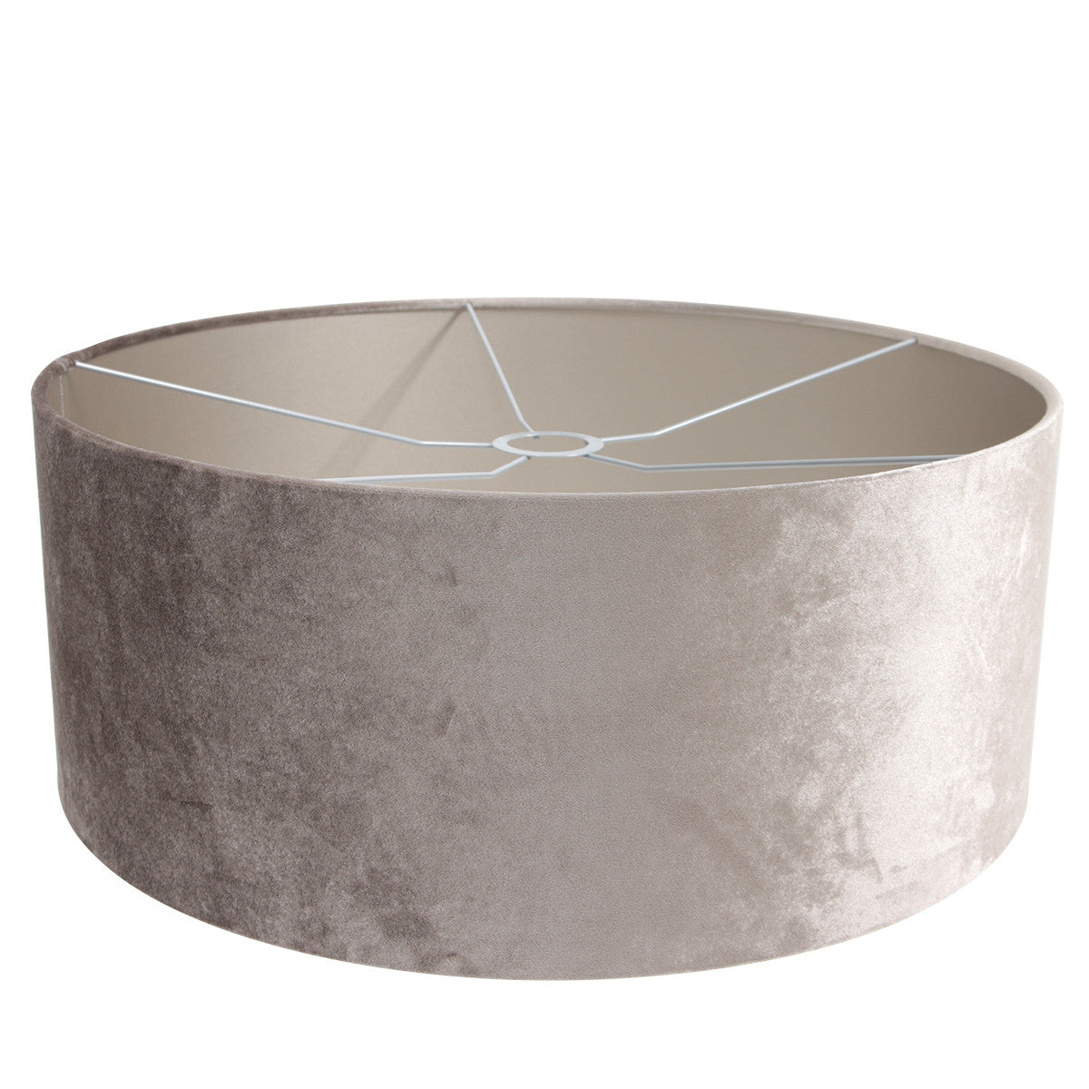 Abat-jour K1066GS en velours argenté