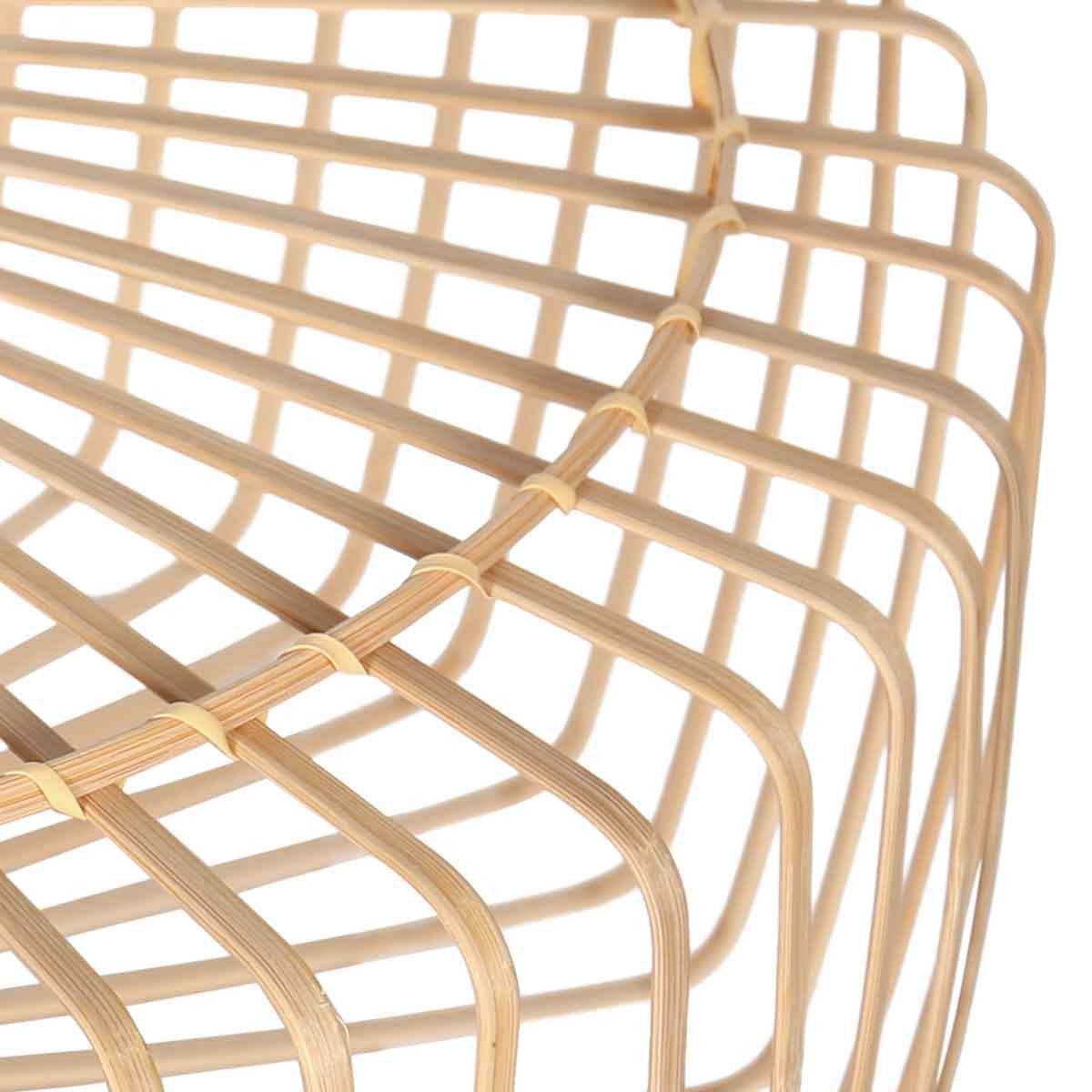 Abat-jour naturel en bambou/bois K2004BS ⌀40 cm avec douille E27