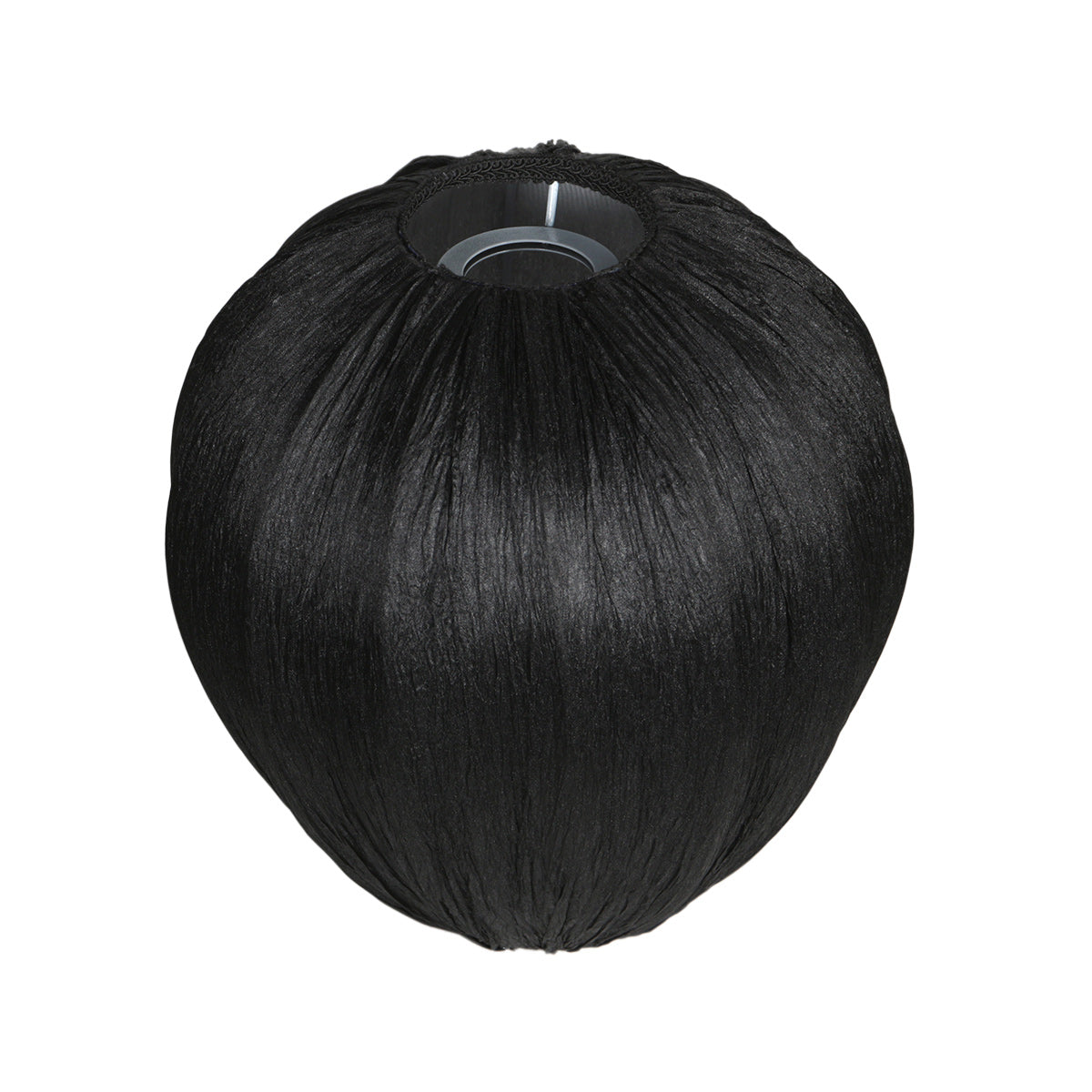 Abat-jour séparé K2011NS – Petit abat-jour en forme de goutte en lin noir fait main Ø25 cm pour douilles E27