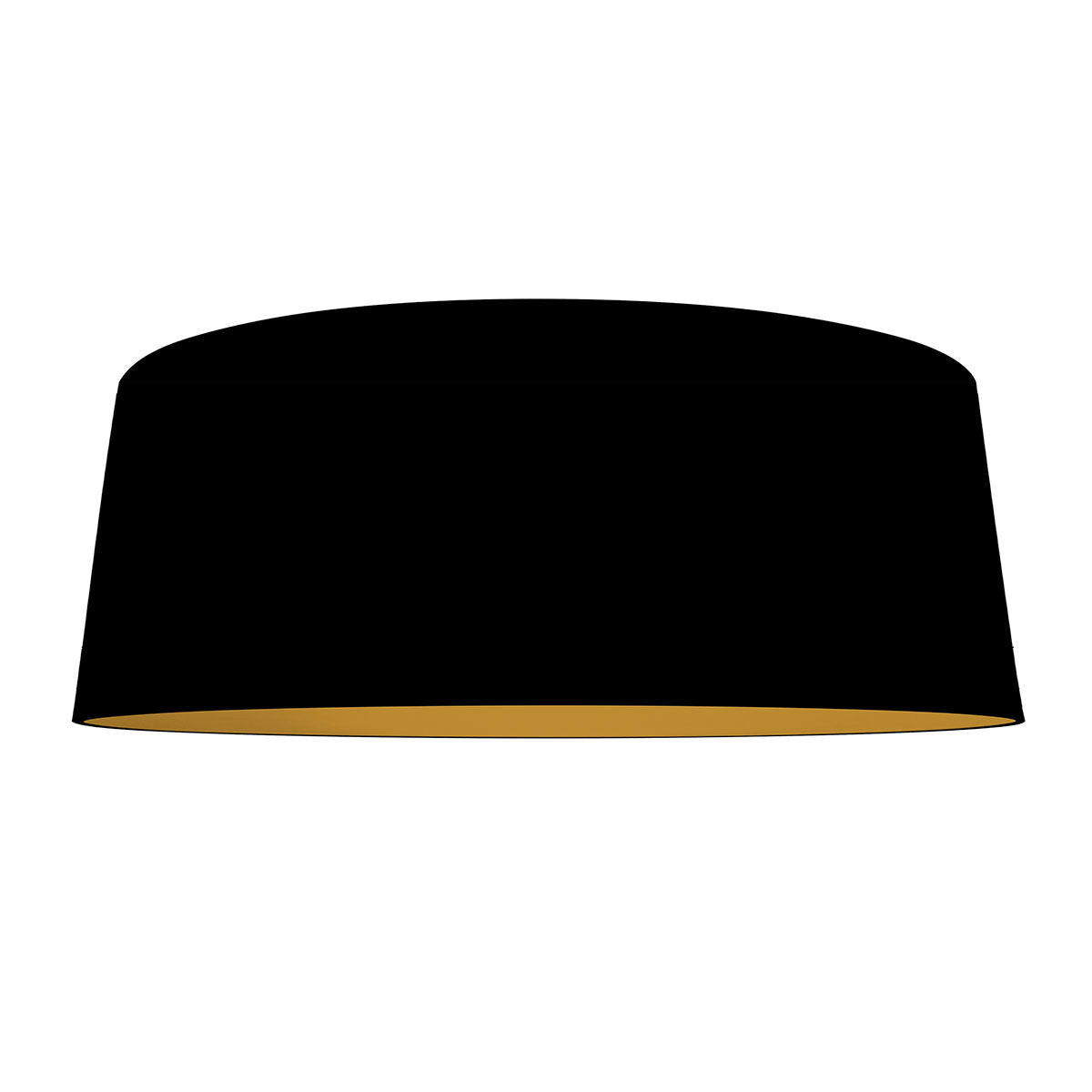 Abat-jour K2013SS – lin noir avec intérieur doré Ø60 cm