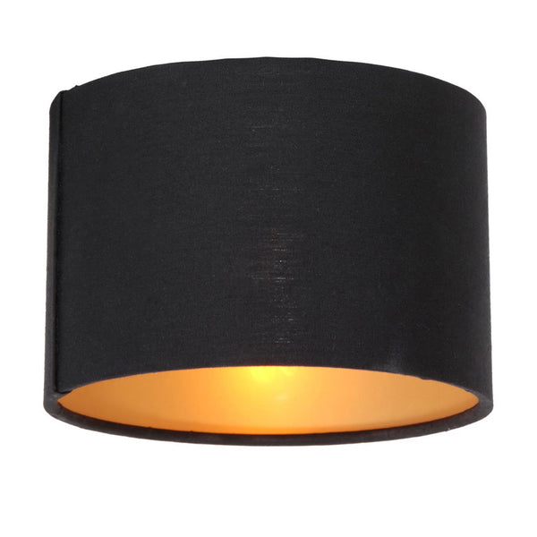 K3333SS abat-jour noir 13 cm rond
