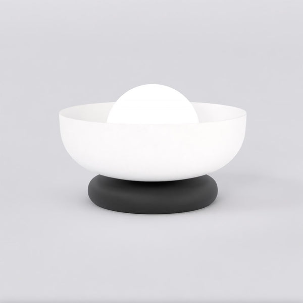 Lampe de chevet Ozzy noire et blanche