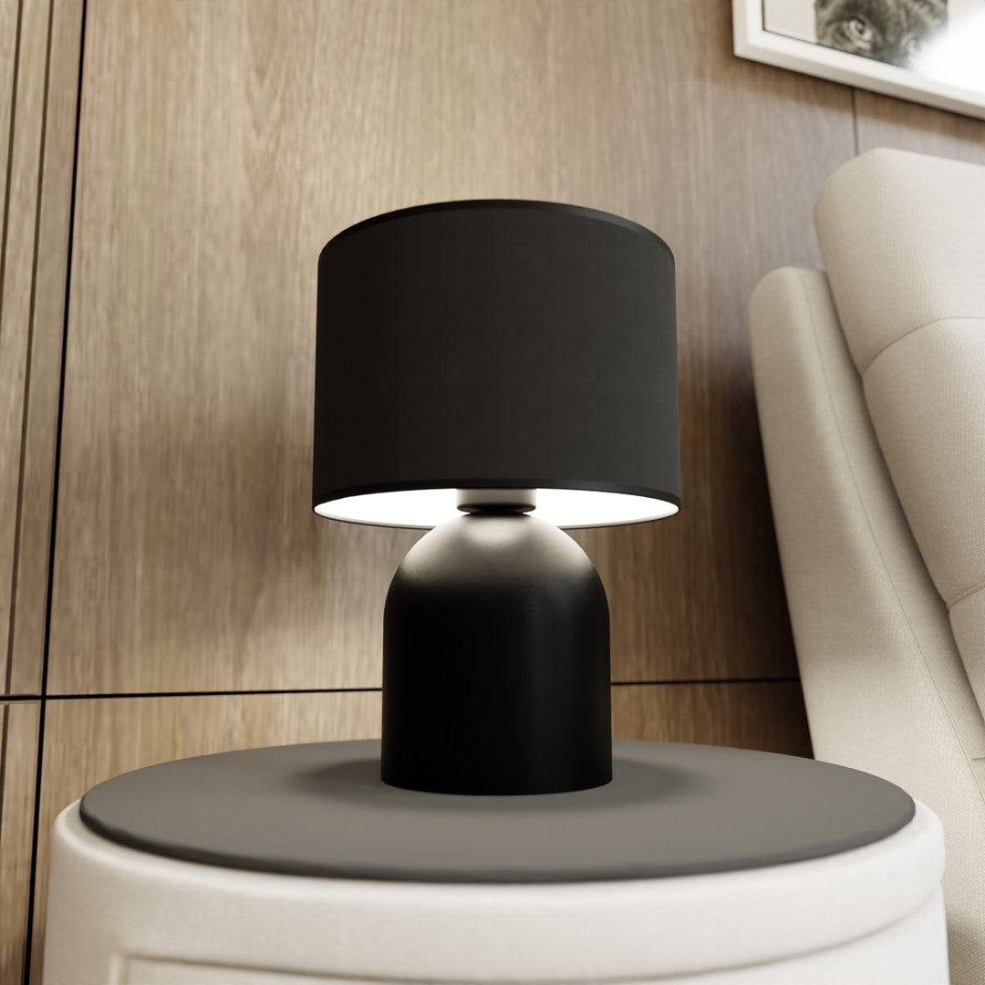 Lampe à poser Aspen 1 lumière noire et blanche