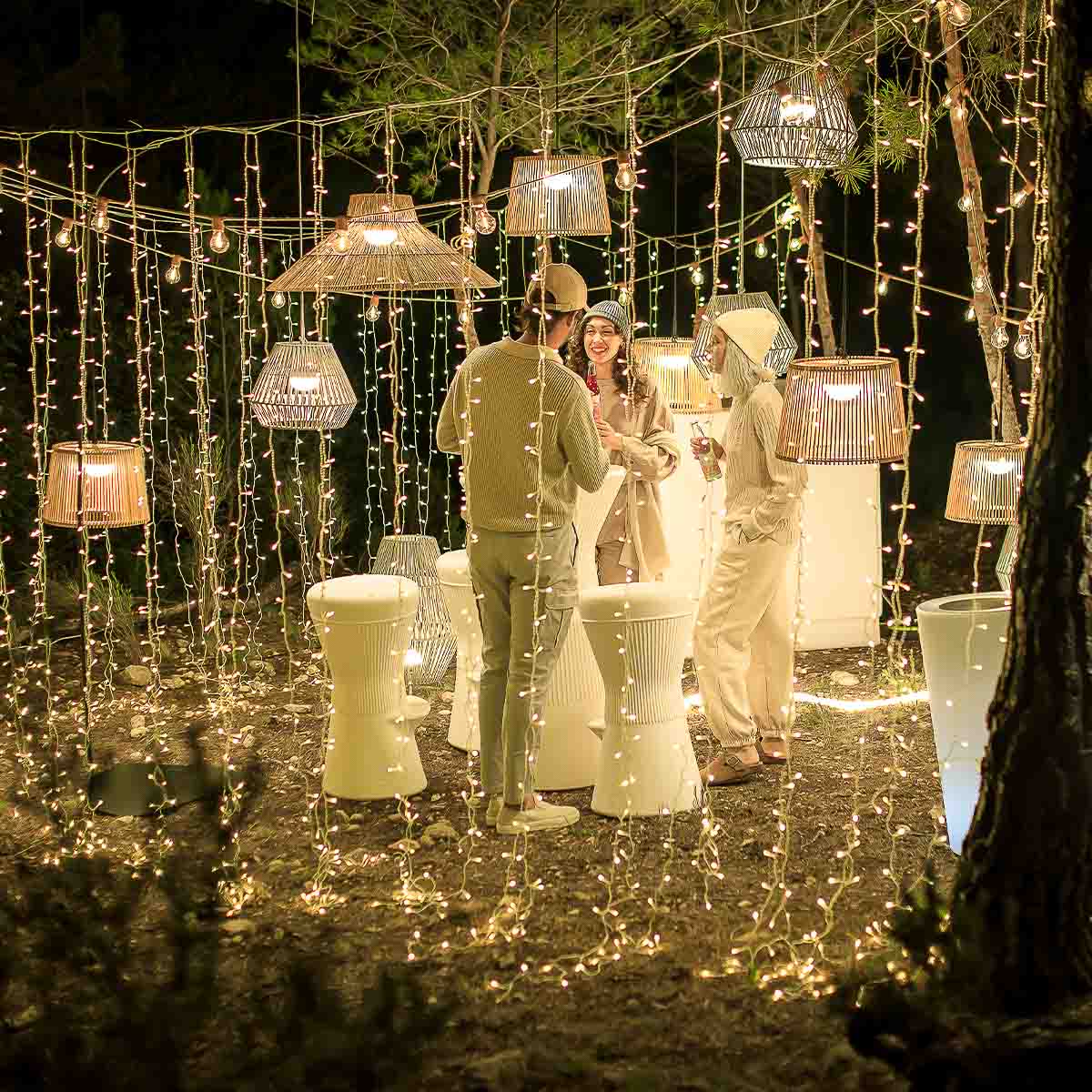 Rideau lumineux d'extérieur Luceo 3 x 2 m
