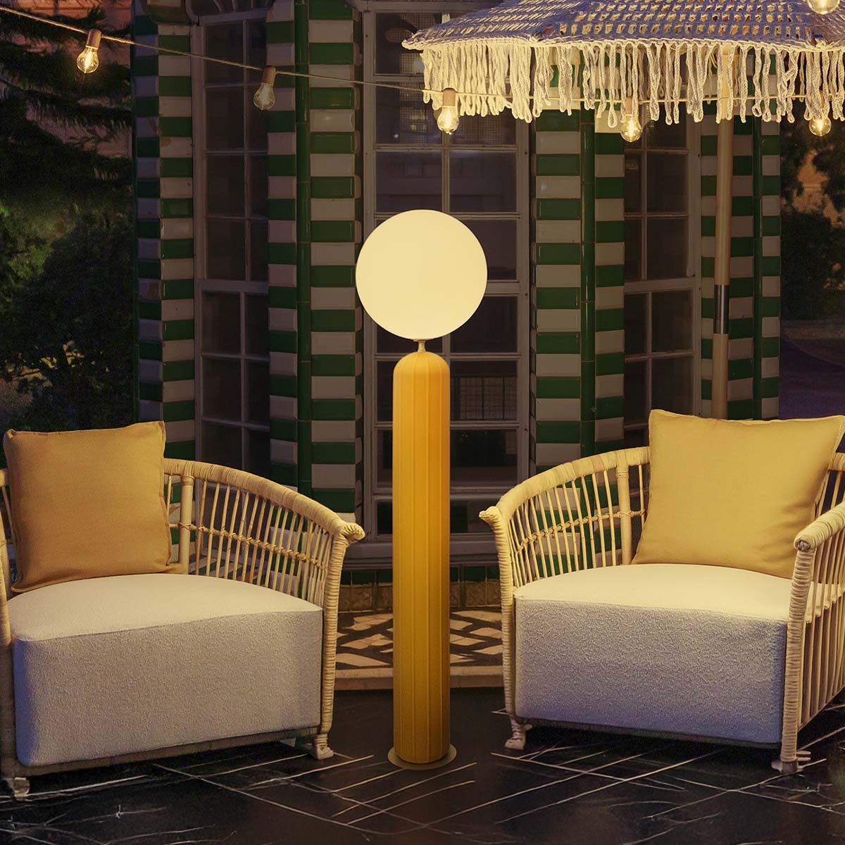Lampadaire Mónica 150, style Art déco