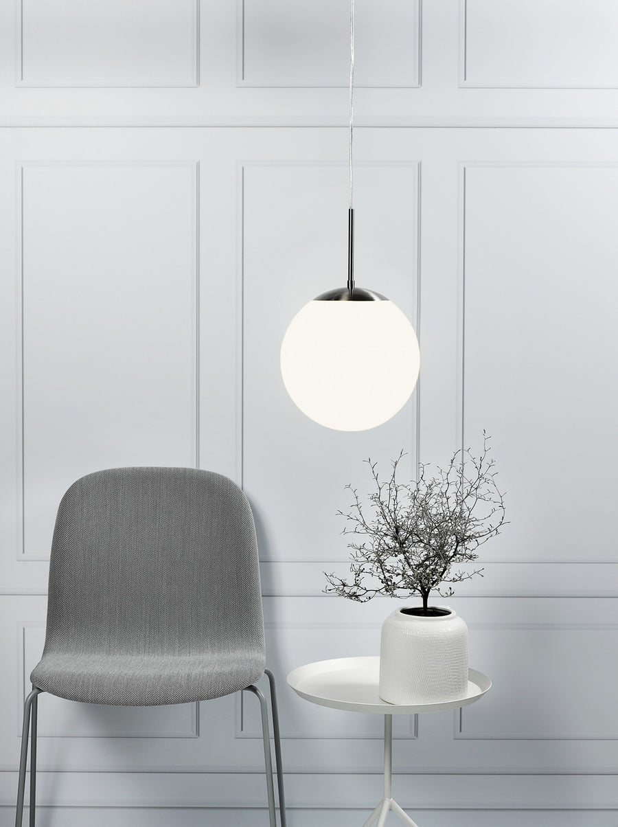 Suspension Cafe 30 opale, verre