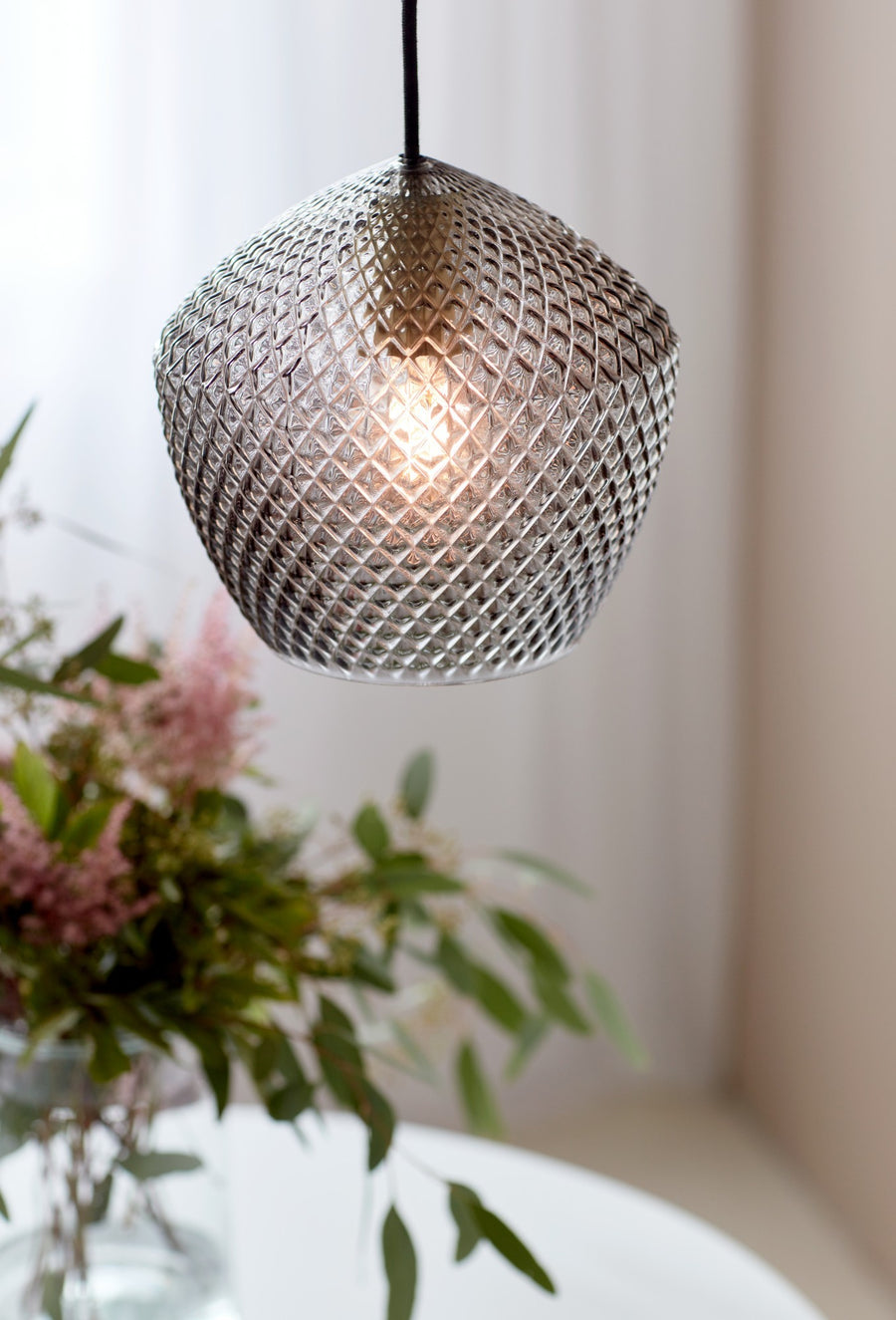 Suspension Orbiform laiton, verre