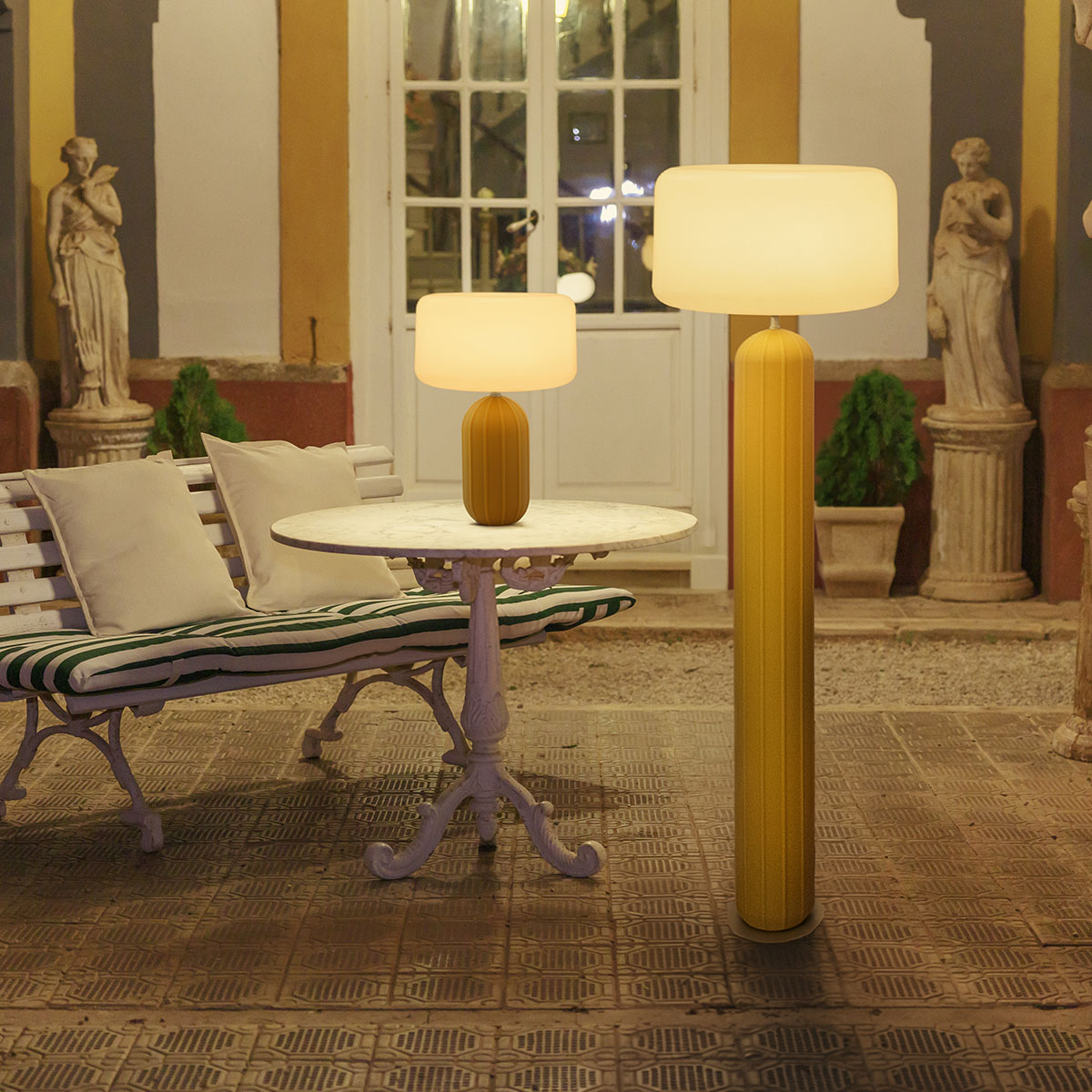 Lampadaire solaire Phoebe 140, style Art déco