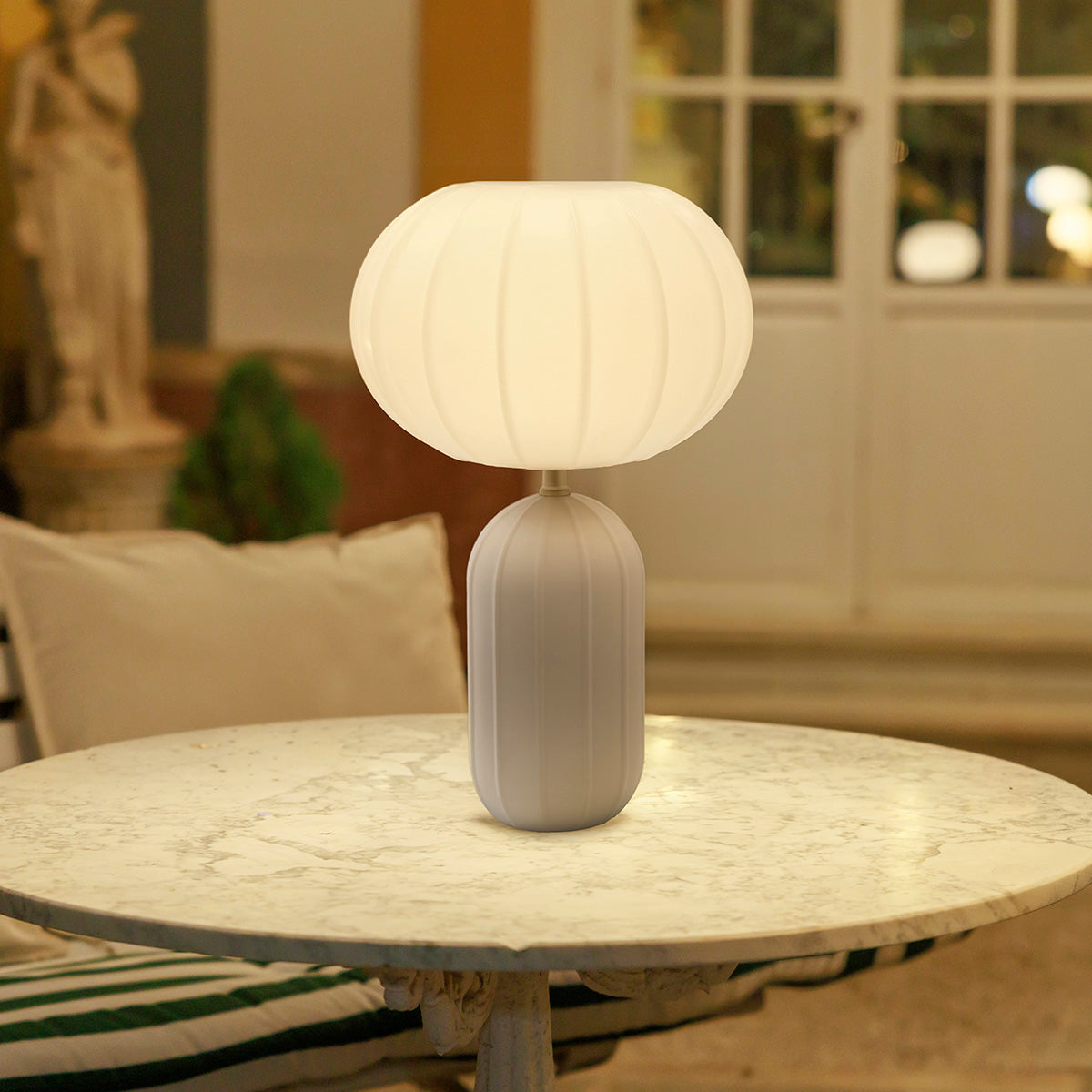 Lampe à poser solaire Rachel 45, style Art déco