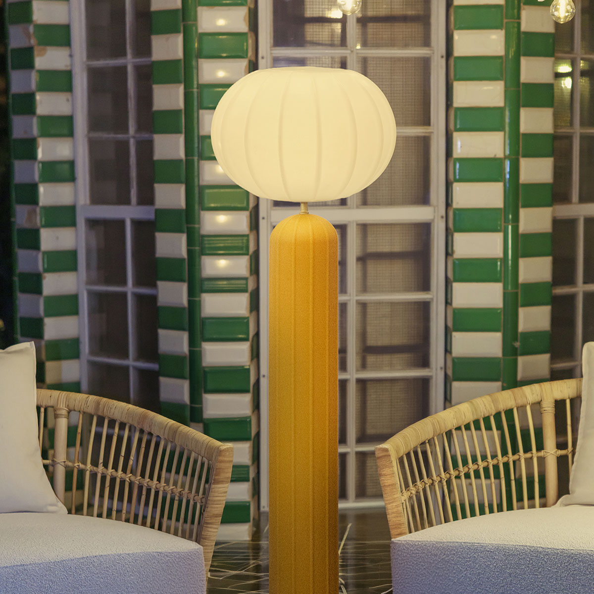 Lampadaire solaire Rachel 145, style Art déco