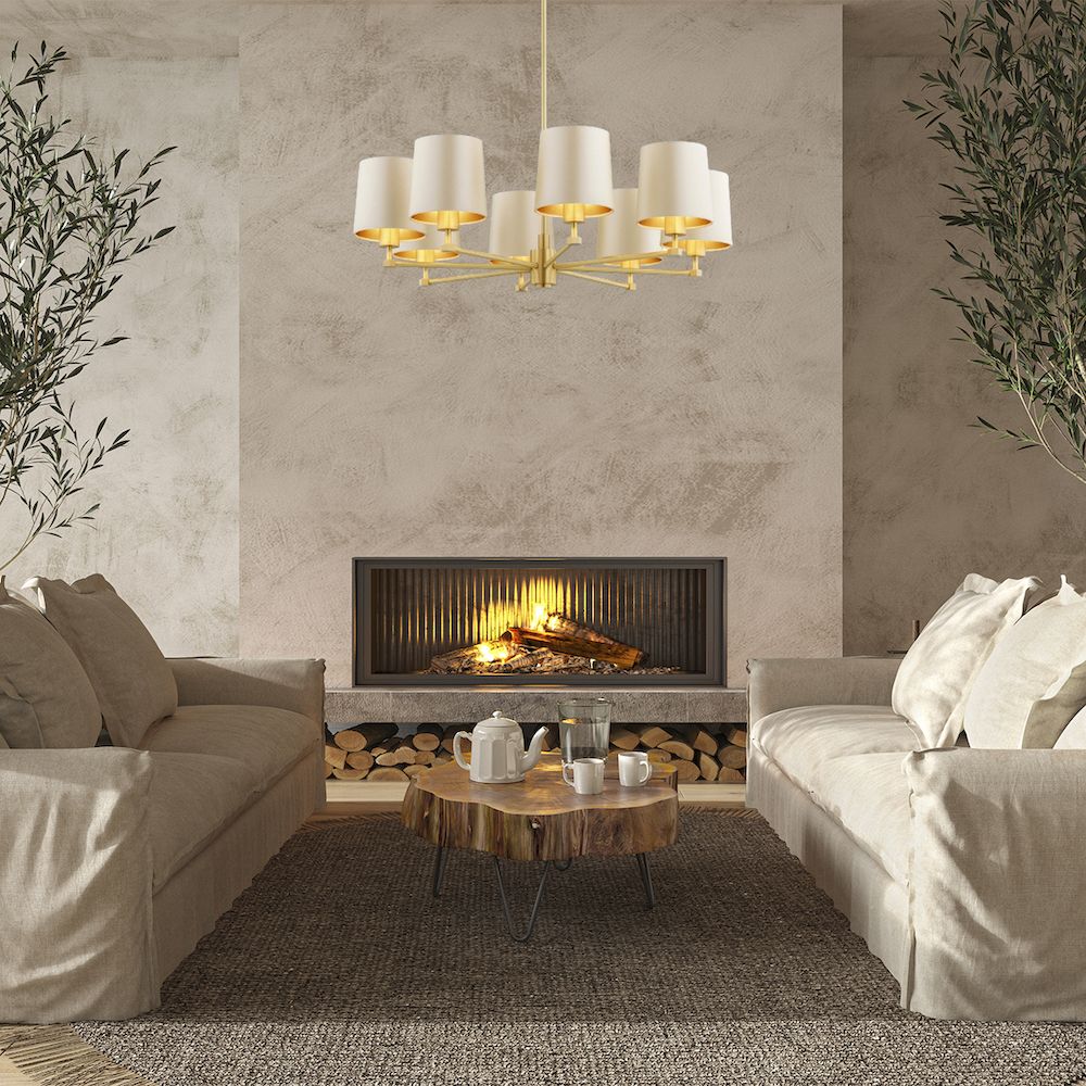 Lustre Princeton 8 lumières