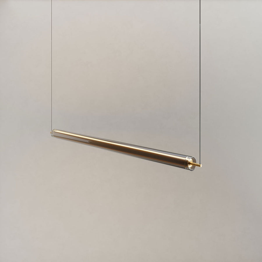 Suspension LED Ranya en verre éclairage haut et bas, télécommande