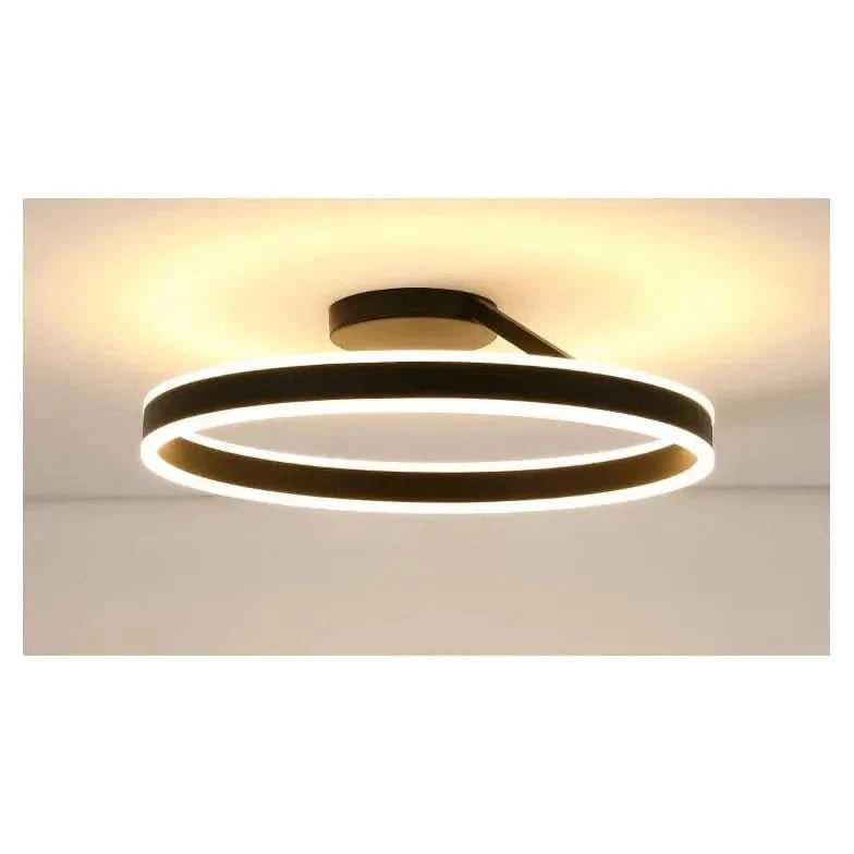 Minimalism Round Chandeliers Light For Bedroom Kitchen Living Room Indoor Lighting Home Decor Luster White Black Luxury Lighting | Designix - B Black 40CM natural white light - https://designix.fr/
