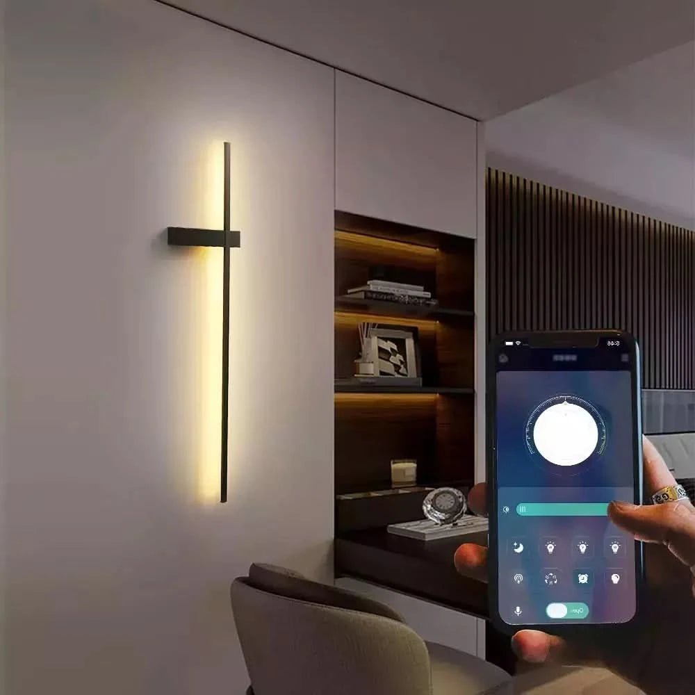 LED Wall Lamp Modern Wall Light For Home Indoor Lighting Bedside Bedroom Living Room Remote Control Wall Sconce Lighting Fixture | Designix - - https://designix.fr