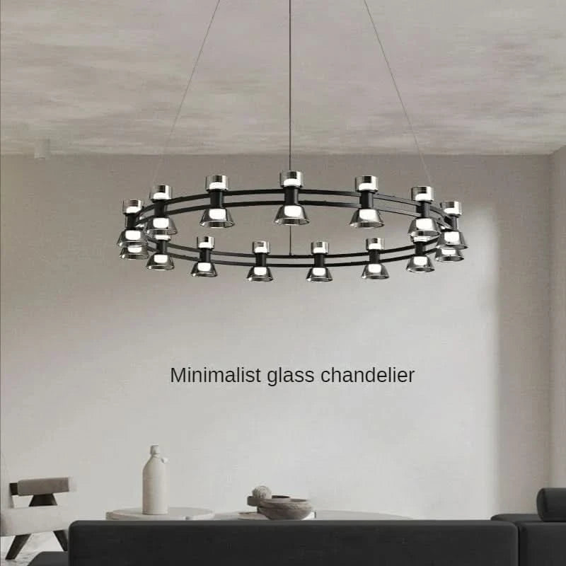 Plafonnier rond en forme d'haltère italien | Designix - Luminaire - https://designix.fr