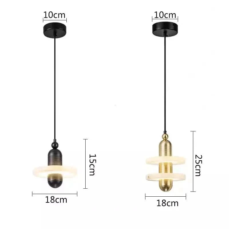 Marble Pendant Lights Dining Table Luxury Home Decor LED Hanging lamp Bedroom Bedside Kitchen Island Lighting Fixtures | Designix - - https://designix.fr/