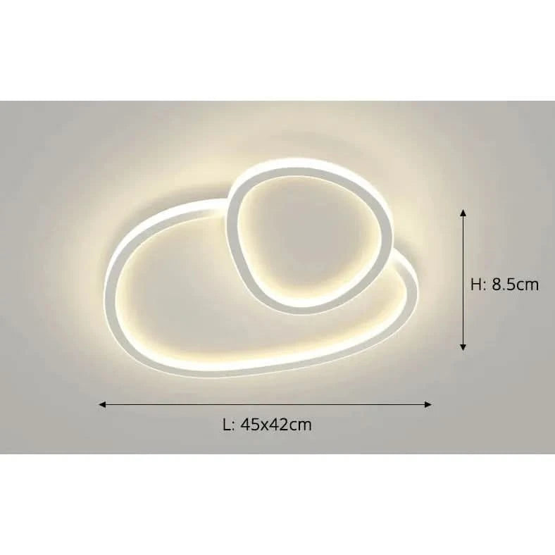 LED Smart Chandeliers For Bedroom Lamps Dining Living Room Indoor Lighting Lusters home decoration Lights Luminaire fixtures | Designix - C 45cm Cool White no remote - https://designix.fr/