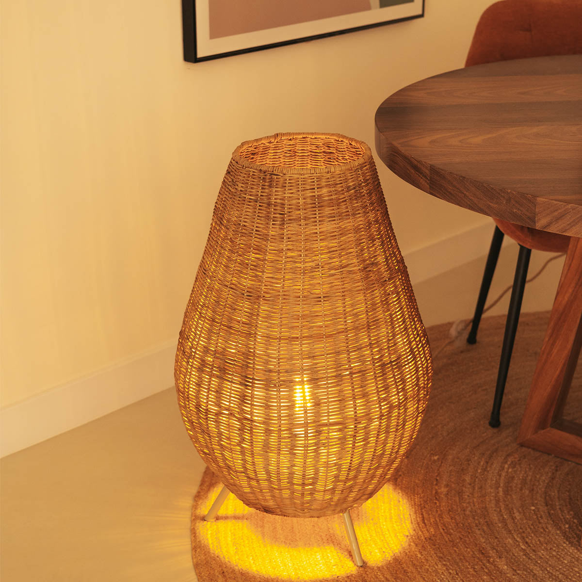 Lampe décorative Saona 70 In and Out en fibres naturelles