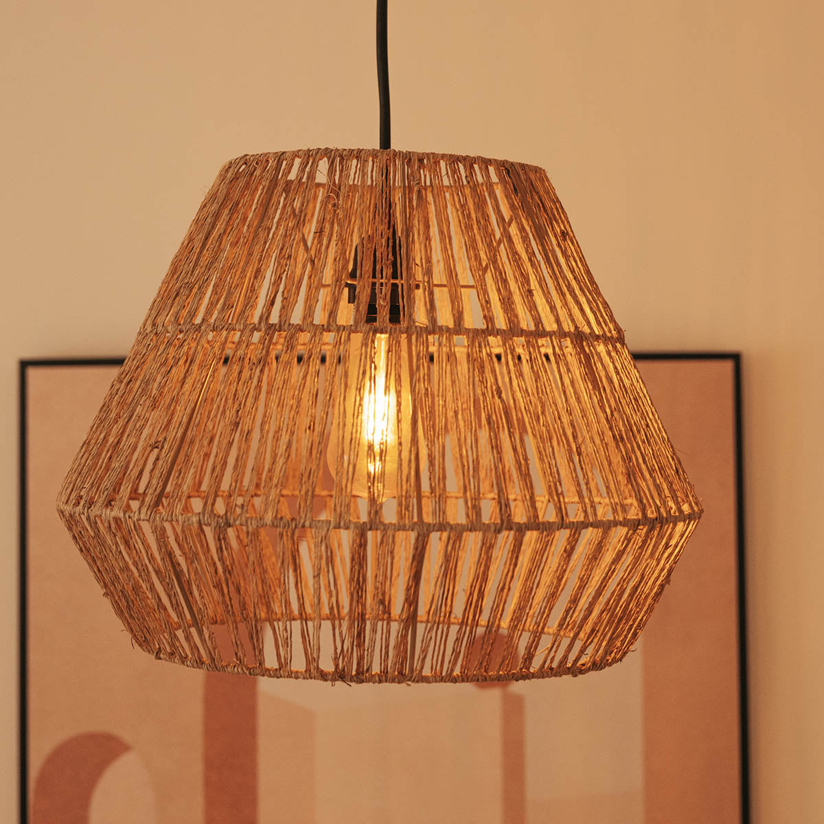 Suspension Sisine Hang en fibres naturelles