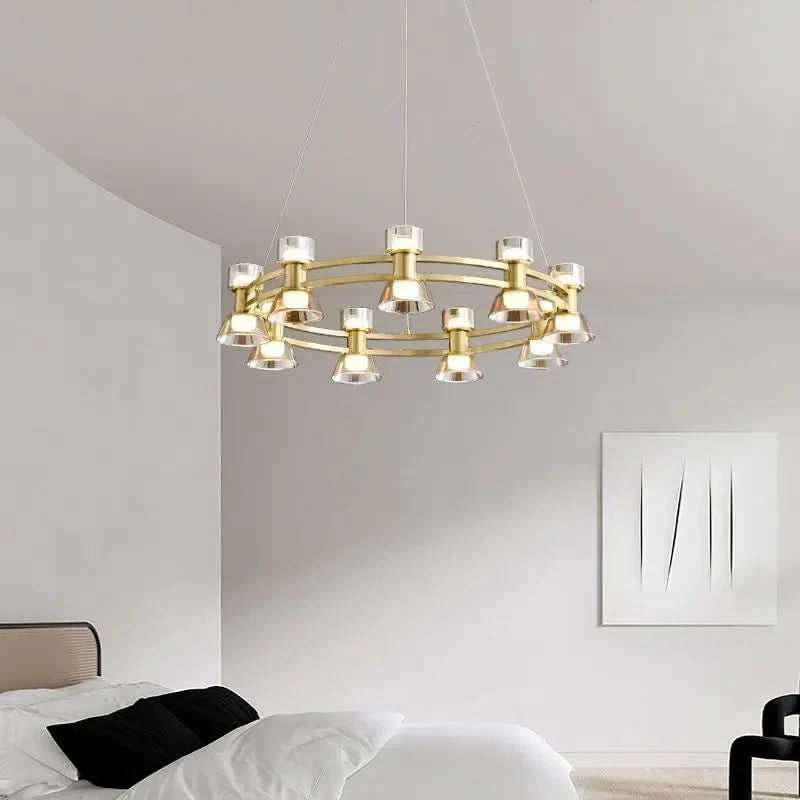 Plafonnier rond en forme d'haltère italien | Designix - Luminaire - https://designix.fr