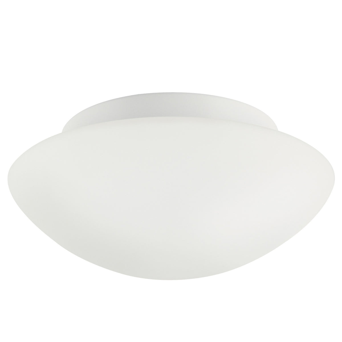 Plafonnier Ufo blanc, verre