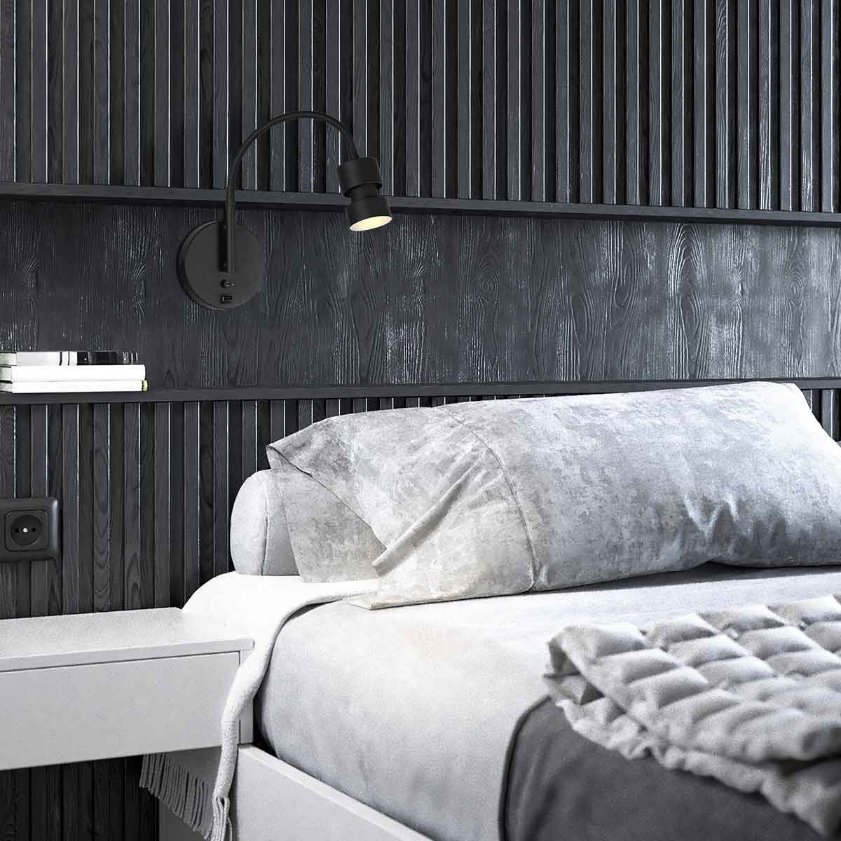 Applique murale Upround noir