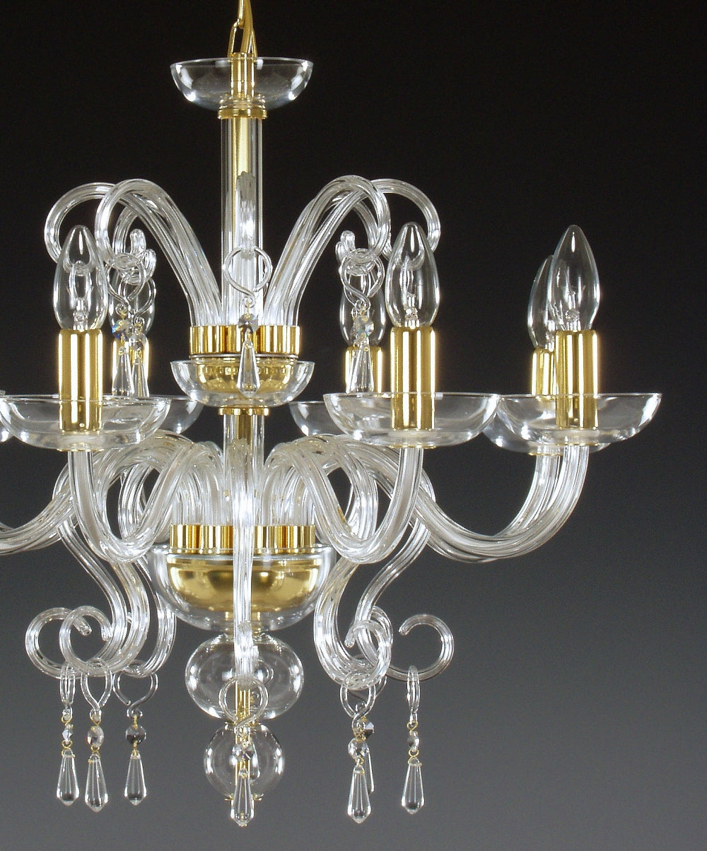 Lustre en verre transparent AL059