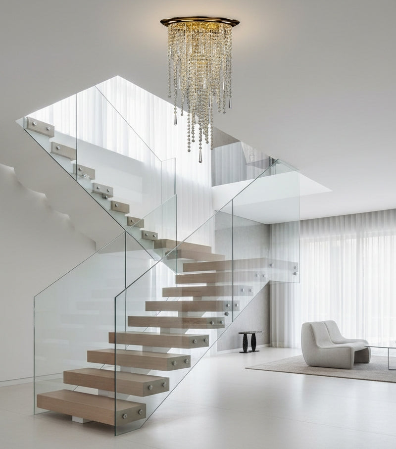 Suspension spirale en cristal AL252