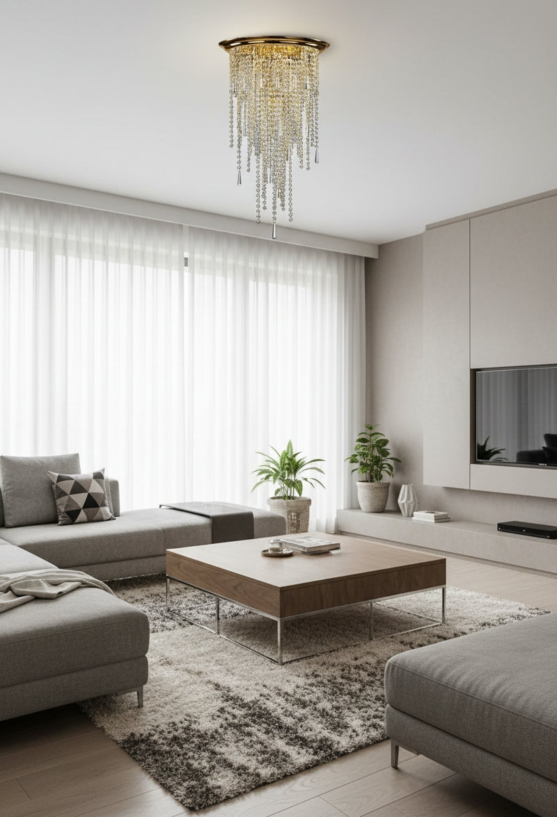 Suspension spirale en cristal AL252